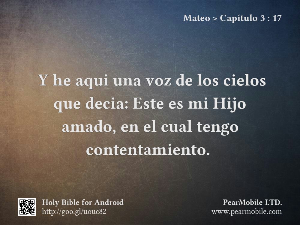 Mateo, Capítulo 3:17